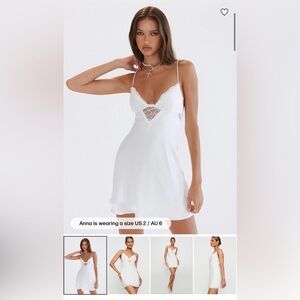 Princess Polly | Artea Mini Dress White - size small